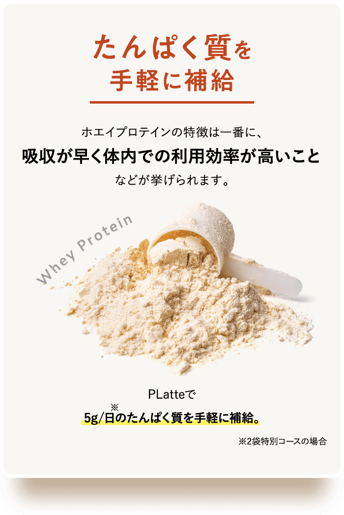 たんぱく質を手軽に補給